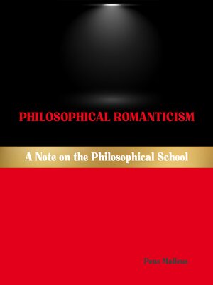 cover image of Philosophical Romanticism